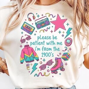 Retro Graphic Cream T-Shirt